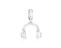 Pink Headphones Hanging Charm For Original Bracelets Sterling Silver jewelry Beads For Jewelry Making Fashion Woman Beads3557816