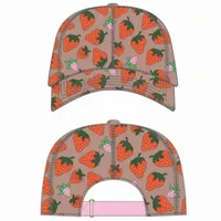 luxury Designer Strawberry Baseball Caps Cotton Cactus Classic Letter Ball caps summer Men Women Children Sun Hats Outdoor Adjustable Snapback Cap Cas O4ul#