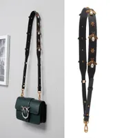 Bag Parts Accessories Fashion Retro Bee Leather Strap Handbag Replacement Wide Shoulder Straps Women Design Corssbody Belts15002720