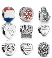 Memnon Jewelry 925 Sterling Silver Allseing Eye Heart Charm Beach Ball Enamels Charms Maid of Honor Bead Sun Stars Moon Openwork2827971