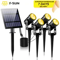 Garden Decorations TSUNRISE LED Solar Light Outdoors IP65 Waterproof Warm White Cold Lighting Outdoor Decoration Lawn Lamps 221202