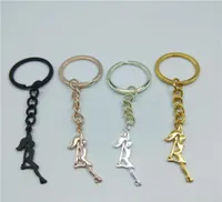 Keychains Trendy Pole Dancer Key Chains Strip Gift For Bachelorette Party Women Keyring Figure Jewellery6829121