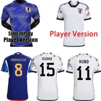 Fans Player version Japan 2022 Soccer Jerseys ISAGI ATOM TSUBASA MINAMINO ASANO DOAN MAEDA KUBO WOMEN MEN KIDS KIT 2023 Japanese uniforms 22 23 Football Shirt