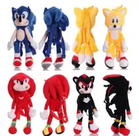 3D Sonic Model Plush Toy Bag Hedgehog Figuur Korte pluche schooltassen gaan winkelen deco rugzak kinderen man vrouw buitenspeelgoed 5408183