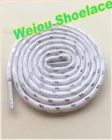 Weiou Sports White black silver Shoelaces Round rope laces for Outdoor Climbing Casual shoes 120cm fashion unisex bootlace3991099