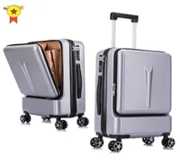Suitcases 20quot24quotinch Women Rolling Luggage Travel Suitcase Case With Laptop Bag Men Universal Wheel Trolley ABS Box Fash2102704