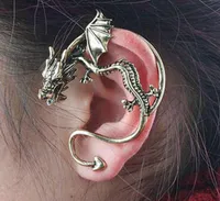 Boucles d'oreille d'oreille vintage Dragon Punk Womens Mens Clip sur les bijoux de boucle d'oreille enti￨rement 3082353