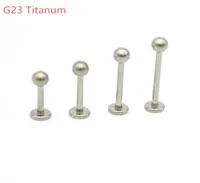 Grade 23 Titanium Lip Bar Stud Labrets Rings Ear Stud Tragus Body Piercing Jewelry Monroe G23 Helix Earrings9506599