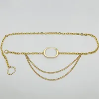 Kadın Tasarımcılar Beltler Bel Zincir Kemerleri Klasik Chatelaine Altın Kemer Günlük Elbise Aksesuarları Lüks Mektup Zincirleri