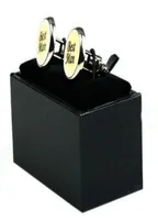 5st smycken presentförpackningar Luxury Leatherette Gemelos manschettkista Cuff Links Packaging Storage Display Box843CM1372133