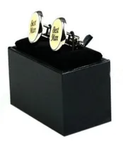 5st smycken presentf￶rpackningar Luxury Leatherette Gemelos manschettkista Cuff Links Packaging Storage Display Box843CM4908764