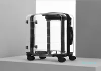 Suitcases 20quot24quot Inch Creative Brand Transparent Rolling Luggage Trolley Bag Travel Suitcase Cabin On Wheels7958092