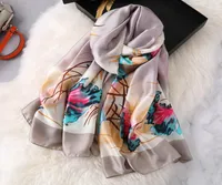 Femmes039S ￉charpe Fashion Lady Silk Scharpes Wraps et ch￢les Floral Wraps et ch￢les Pashmina Foulard Femme Bandanas oblong bandanas New Sjaal 2181662