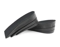 Justerbar h￶jd ￖkad Insoles PU Black 3 -lager Design 5 cm Invisible Air Cushion Unisex Heel Half Insert PADS5545507