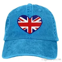 pzx Baseball Cap For Men Women British Flag Unisex Cotton Adjustable Jeans Cap Hat Multicolor optional7682806