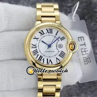 33mm v2 W2BB0002 W2BB0023 Fashion Lady Watches Japan NH05 NH06 Womens Watch White Texture Dial 18K Gold Steel Bracelet Sapphire WR275P