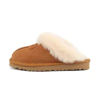 designer fur slippers womens slides sandals women winter snow shoes classic mini ankle black chestnut pink sandal sneakers warm trainers DHL
