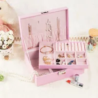 Storage Boxes Korean Simple Jewelry Box Double Large Capacity Gift Wholesale