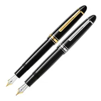 Luxe MSK-149 Fountain Pen Black Resin Stationery Business Office School Sprogramma's schrijven Smooth Rollerball Pen met serienummer
