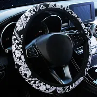Steering Wheel Covers High Quality Cover Diameter Elephant Print Knit Fabric 14.5 Inches To 15 In 4 Seasons Use