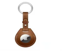 Leather Protective Sleeve Case Cover For Airtags Antilost Keychain Bluetooth Tracker Protect Silicon Shell Apple Air Tags Cords 8904851
