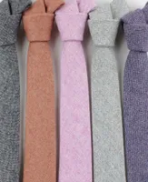 Tager Wilen Brand Fashion Wool Ties Brand Popular Solid Necktie Cravats for Men Suits Tie for Wedding Business Men039s Wool Tie3205239