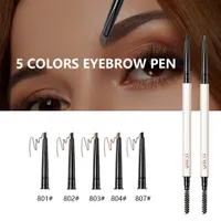 Heallor Eyebrow Pen Ultra Fine Triangle Eyebrow Pencil Exakt Brow Definer l￥ngvarig vattent￤t gr￥ brun ￶gonbryn
