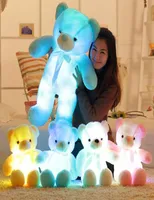 30 cm 50 cm kolorowy świecący misie Lumoinous Plush Toys Kawaii Light Up LED Teddy Bear Sched Doll Kids Christmas Toys CCA8079 5687209
