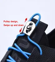 Kids Adulte Unisexe Sneakers rapides Shoelace Elastic No Tie Shoe Laces Lock Metal Shoelaces Reflective Shoelace Shoestrings3716458