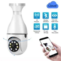 E27 Base Bulbs IP Cameras 1080P Smart Home Security System Remote View Mini Wireless Surveillance HD 360 View Network Wifi Lights Bulb Camera
