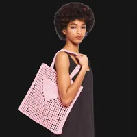Woven Women Tote Shopping bags High Quality Handmade Straw Shoulder Bag Female Designer Handbags Hollow Out Purse Ladies314h