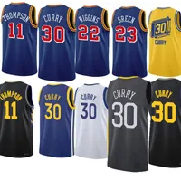 Men de basket-ball Stephen Curry # 30 Thompson # 11 Wiggins # 22 Poole # 3 Iguodala # 9 Green # 23 KUMINGA # 00 CITY 22-23 Nouvelle saison Jerseys Me