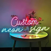 Custom Neon Sign Personalized Name Design Business Logo Room Wall LED Light Birthday Party Wedding Decoration Night Lamp