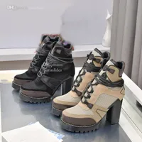 Star Trail Ankle Boot Sole Boots Women Designer Louiseity Leather Platform Heels Luxury Viutonity Winter Booties sdfgg