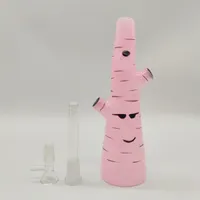 2022 9 Zoll 3D Anime Cactus Pink Sortierte Farbe Oem Dicke Glas Bong Wasserpfeife Shaka Becher Tabak Raucher Bubbler Rauchrohre Bongs US -Lagerhaus