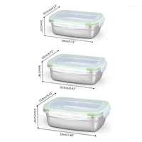 Dinnerware Sets Stainless Steel Thermal Insulated Lunch Box Bento Picnic Container Crisper