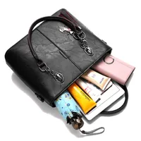 HBP Handbags تسعى للنساء Pu Leather Totes Bag Loft Losttbag Women 1055