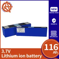 NCM Lithium Battery 3.7V 116Ah 100AH 3 7 10 13PCS Grade A High Capacity Battery for Scooter Electric Car Forklift RV Golf Cart