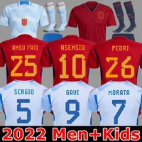 soccer jerseys American College Football Wear 22 23 Spain 2022 2023 PEDRI Espana MORATA FERRAN KOKE GAVI AZPILICUETA fans Player men woman kids