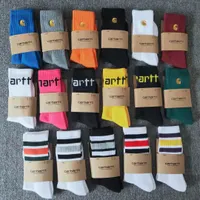 Unisex Carhart вышивка хлопковые носки спортивные зимний скейтборд хип -хоп чулок
