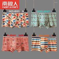 Underpants 4pcs lot 2022 Male Panties Cotton Men's Underwear Boxers Breathable Man Boxer Solid Comfortable Shorts QS9101