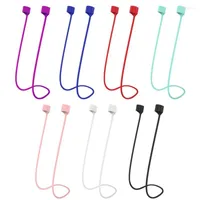 Jewelry Pouches Silicone Bluetooth Headset Wire Cable For Wireless Anti Lost Loop Sport Strap Rope