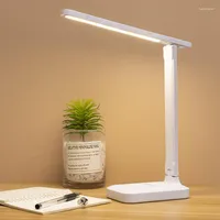 Table Lamps Eye Protection LED Desk Lamp Touch Student Dormitory Dual-Purpose Charging And Plug-in Learning Children Reading Decor