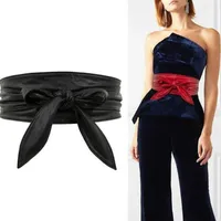 Cinturones Mujeres Corder Bownnot Bownot más larga Ataza de la cintura Bozo Bow Ladies Decoración del vestido Cummerbunds