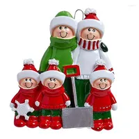 Christmas Decorations 2022 Tree Pendant Family DIY Name Smiling Santa Sleigh Ornaments Wholesale Drop