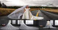 Elegant Wedding Veil 3 Meters Long Soft Bridal Veils With Comb Onelayer Ivory White Color Bride Wedding Accessories CPA0786498575