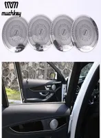 High Grade Car Audio Speaker Decor For Mercedes Benz 2015 C Glc E Car Door Loudspeaker Trim Covers Car Styling 4pcs7017706