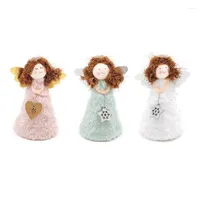 Christmas Decorations Tree Topper Plush Fairy Angel Treetop Figurine Ornament For Xmas Holiday Winter Party Decoration