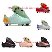 Męskie buty piłkarskie Tiempo Legend 9 Elite SG Footbal Boots Cleats Czarne białe obuwie Botas de futbol