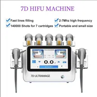 7D HIFU body slimming 7 cartridges 210000 shots skin tightening focused ultrasound skin lifting ultramage face lift remove neck wrinkles beauty instrument